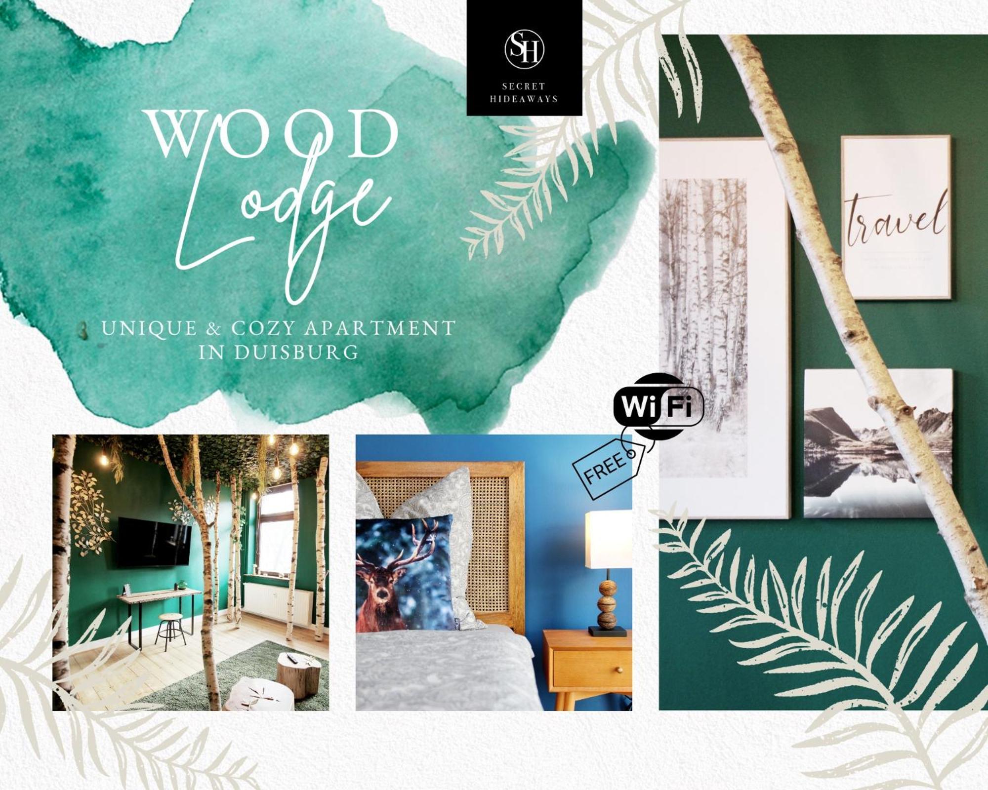 Secret Hideaways Wood Lodge Mit Kinderzimmer Messe L City L Flughafen L Hbf Duisburgo Exterior foto